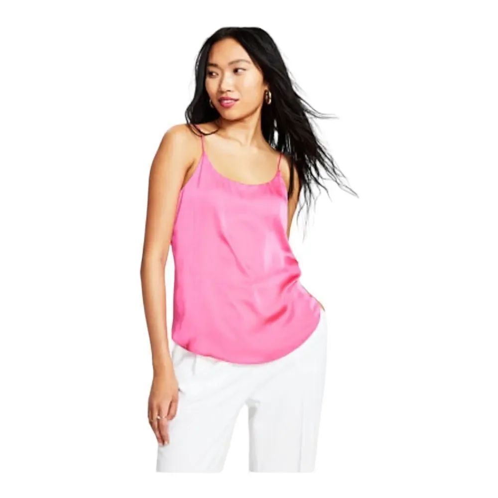 Bar III Women's Scoop-Neck Camisole Suit Separates Satin Plus XXL NWT